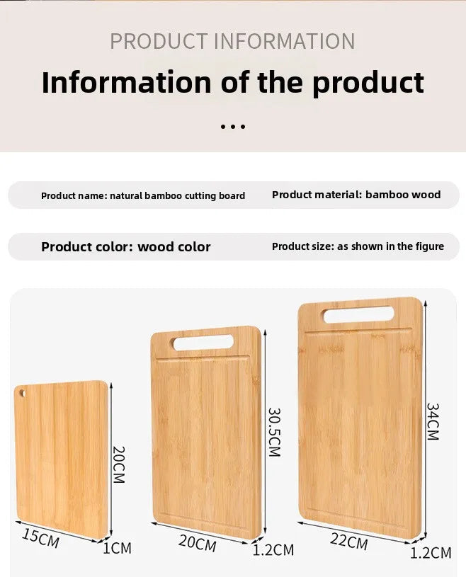 Double-Sided Moso Bamboo Cutting Board